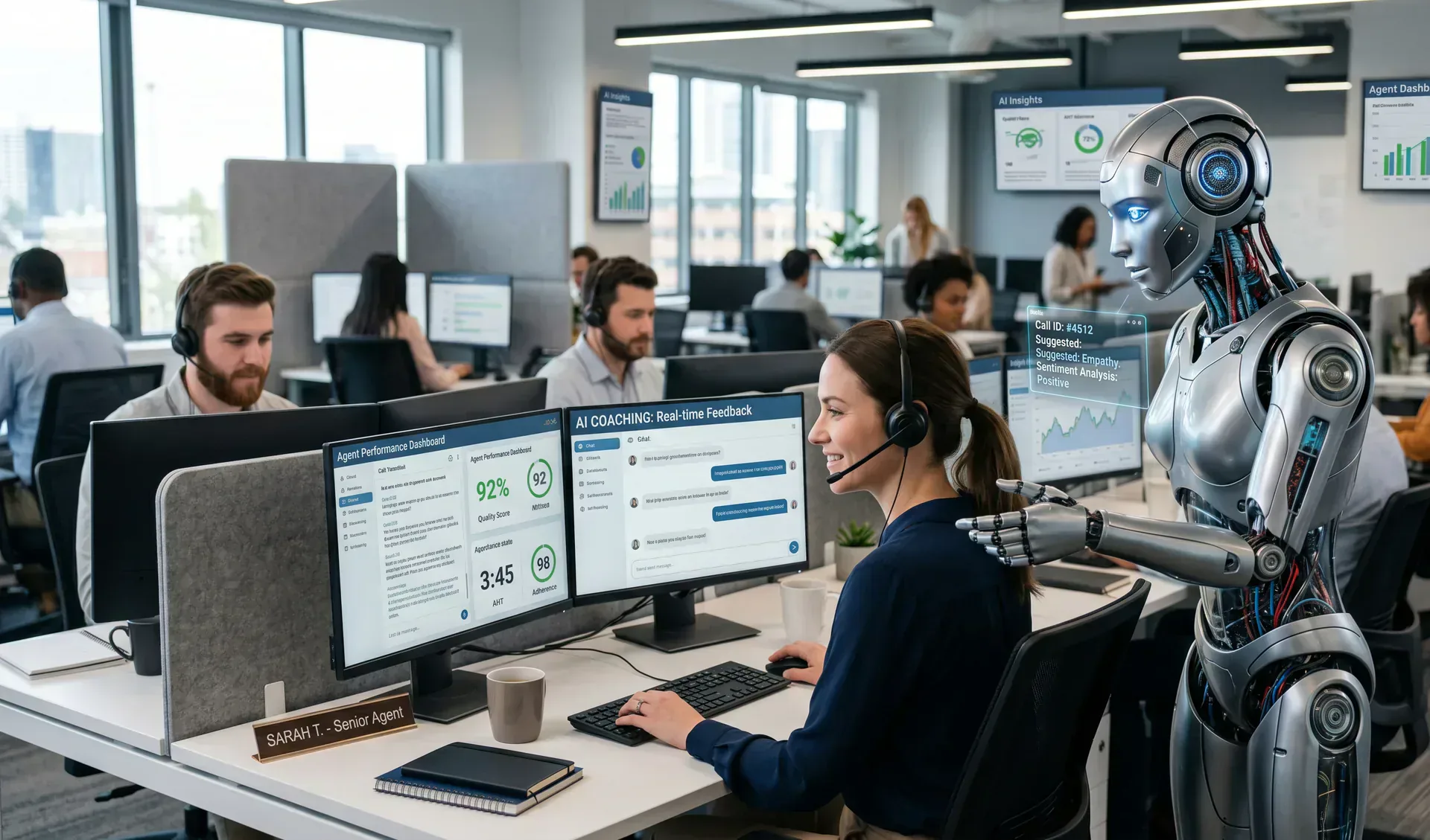 AI coaching and agent performance insights